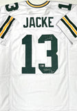 Packers CHRIS JACKE Signed Custom Replica White Jersey AUTO w/ XXXI Champs - BAS