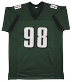 Jalen Carter Authentic Signed Green Pro Style Jersey BAS Witness