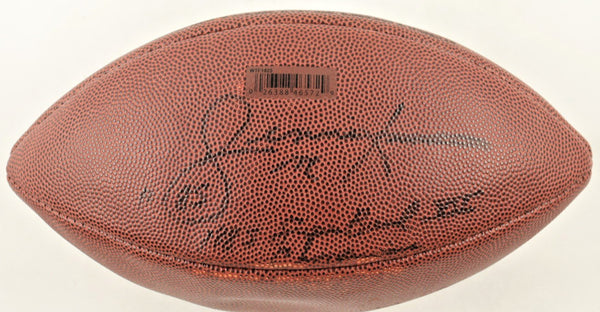 Dennis McKinnon Signed NFL Football Inscribed "1985 Super Bowl XX Champions" JSA
