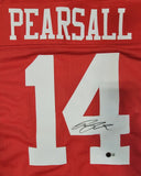 RICKY PEARSALL SIGNED AUTOGRAPHED PRO STYLE CUSTOM XL JERSEY BECKETT QR
