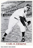 Carl Erskine 2xSigned Brooklyn Dodgers Jersey (Beckett) 1955 World Champ Pitcher