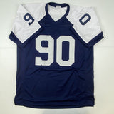 Autographed/Signed Demarcus Lawrence Dallas Thanksgiving Day Football Jersey JSA
