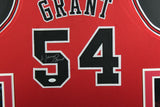 HORACE GRANT (Bulls red SKYLINE) Signed Autographed Framed Jersey JSA