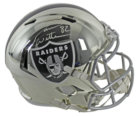 Raiders Jason Witten Signed Chrome Full Size Speed Rep Helmet BAS Witnessed