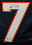John Elway Autographed/Signed Denver Broncos Size XL Blue Jersey BAS 22889