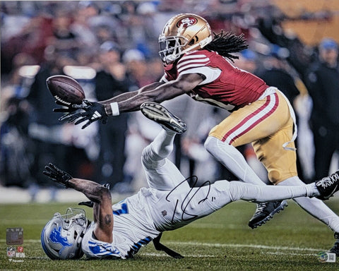 Brandon Aiyuk Signed 49ers NFC Championship Game Catch 16x20 Photo Beckett