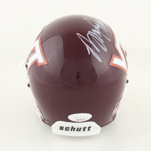 bruce smith signed mini helmet Bruce Smith Signed Virginia Tech Hokies Mini Helmet (Beckett) Buffalo – Super Sports Center