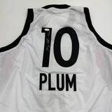 Autographed/Signed Kelsey Plum "1st Pick" Las Vegas White Jersey JSA COA
