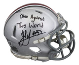 Ohio State Jack Sawyer "OATW" Signed Speed Mini Helmet W/ Case BAS Witnessed
