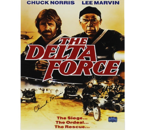 Chuck Norris Signed Unframed 11x14 The Delta Force Photo