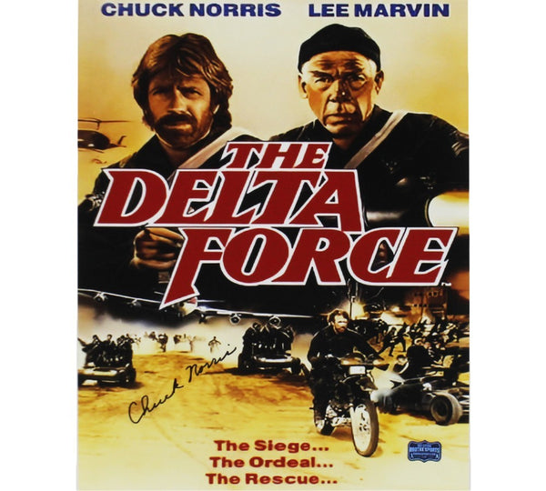 Chuck Norris Signed Unframed 11x14 The Delta Force Photo