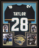 FRAMED JACKSONVILLE JAGUARS FRED TAYLOR AUTOGRAPHED SIGNED JERSEY JSA COA