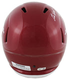 Arkansas John Daly "Go Hogs" Signed Maroon Full Size Speed Rep Helmet BAS Wit