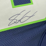 FRAMED Autographed/Signed SHAQUEM GRIFFIN 33x42 Seattle Blue Jersey JSA COA Auto
