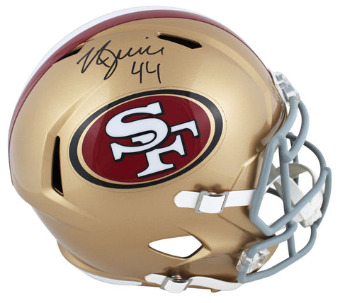 49ers Kyle Juszczyk Authentic Signed Full Size Speed Rep Helmet BAS Witnessed
