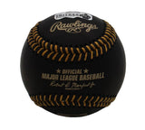 Brian Snitker Signed Braves Rawlings OML Black MLB Baseball w/ "2021 WS Champs"