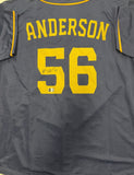 GRANT ANDERSON Signed Custom Replica Brewers Navy Jersey AUTO - BAS