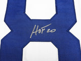 St. Louis Rams Isaac Bruce Autographed Signed White Jersey "HOF 20" Beckett Wit