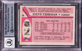 Red Wings Steve Yzerman Signed 1987 Topps #56 Card Auto Gem Mint 10! BAS Slab