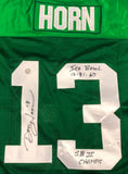 Don Horn Signed Packers Jersey Inscribed "S.B. II Champs" & "Ice Bowl 12.31.67"