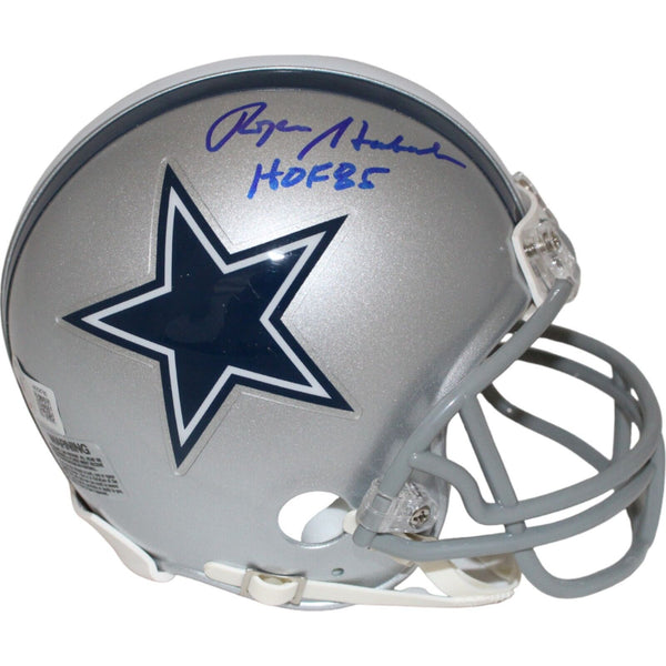 Roger Staubach Signed Dallas Cowboys Mini Helmet VSR4 HOF Beckett 43275