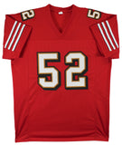 Patrick Willis "HOF 24" Signed Red Pro Style Jersey w/ Dropshadow BAS Witness 2