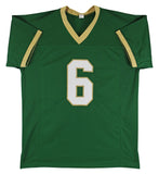 Jerome Bettis Signed Notre Dame Fighting Irish Green Jersey (Beckett) R.B.