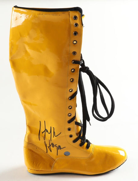 Hulk Hogan Signed Hulkamania Boot (Playball Ink) 12xWorld Champ Wrestler WWF/WWE