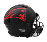 Tom Brady & Rob Gronkowski Signed New England Patriots Speed Auth Eclipse Helmet