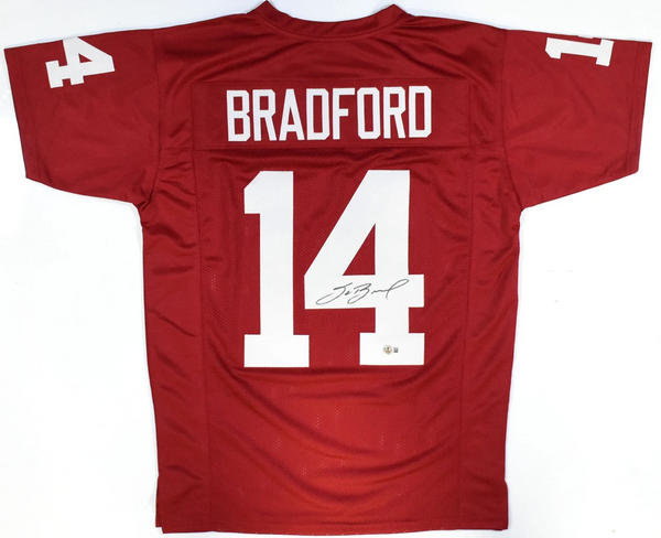 Sam Bradford Autographed Crimson College Style Jersey - Beckett W Hologram