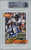Ray Lewis Autographed 2018 Panini Classics #106 Trading Card Beckett Slab 37450