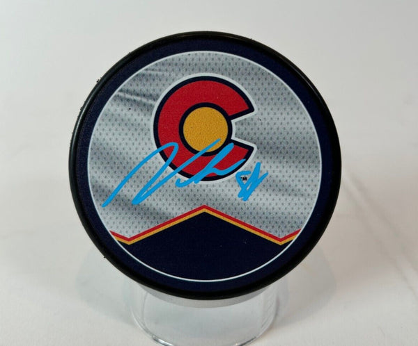 Martin Necas Autographed Colorado Avalanche Puck -- C Design | Fanatics COA