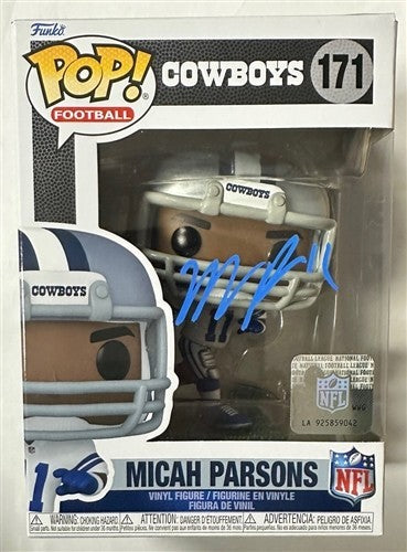 Micah Parsons Autographed Funko Pop #171 Signed - Dallas Cowboys NFL - FAN