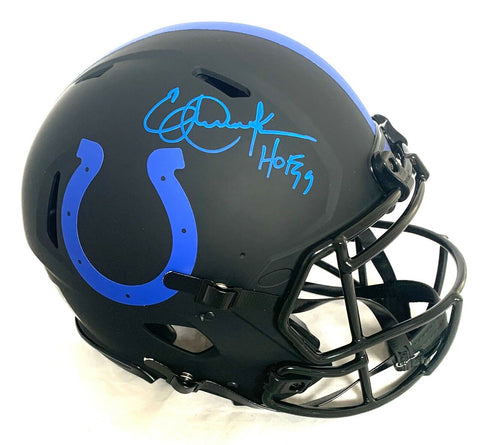 ERIC DICKERSON "HOF 99" SIGNED COLTS FS ECLIPSE AUTHENTIC HELMET BECKETT