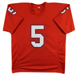 Clemson Tee Higgins Authentic Signed Orange Pro Style Jersey Autographed BAS