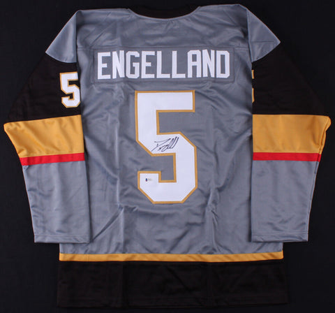 Deryk Engelland Signed Vegas Knights Jersey (Beckett COA) NHL Career / 2003-2020