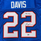 Ray Davis Signed Buffalo Bills Jersey Inscribed "Bills Mafia" (Beckett) 2024 Pck