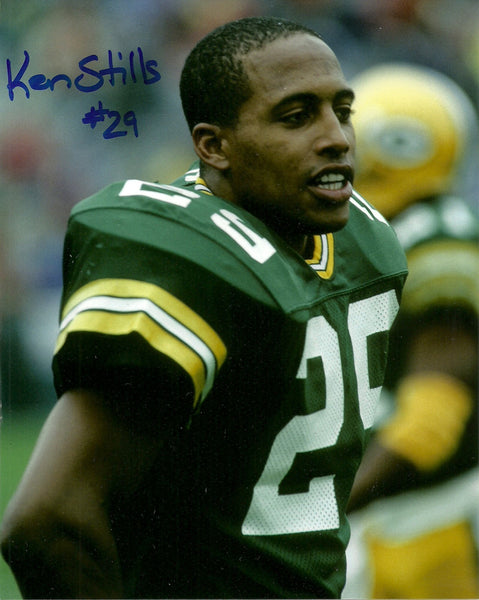 Green Bay Packers Safety KEN STILLS SR. Signed 8x10 Photo #1 AUTO