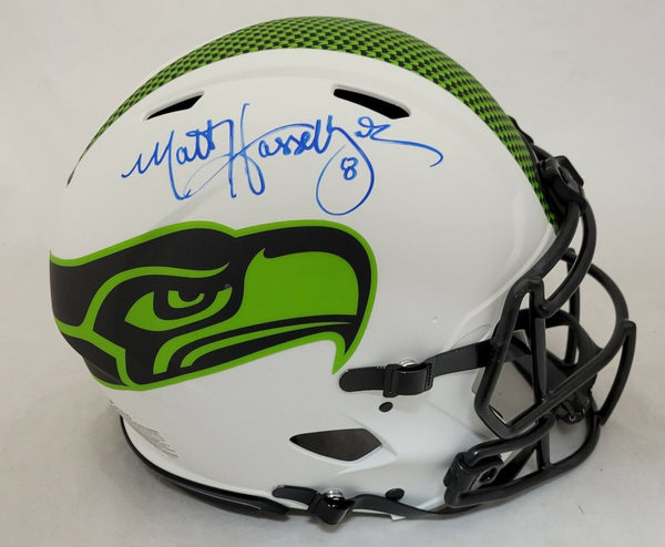 MATT HASSELBECK SIGNED SEAHAWKS LUNAR ECLIPSE SPEED AUTHENTIC HELMET BECKETT COA
