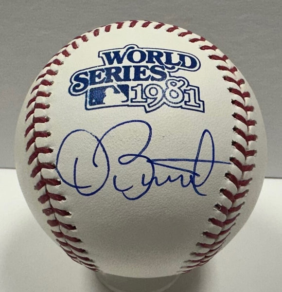 Athletics DAVE STEWART Signed MLB 1981 World Series LOGO Baseball AUTO - BAS