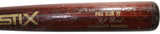 Jeff Reed Colorado Rockies Game Used Maple Stix Baseball Bat 57268
