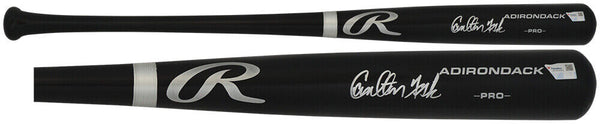 Carlton Fisk (RED SOX) Signed Rawlings Pro Blonde Baseball Bat - (Fanatics COA)