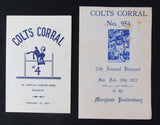 Don Shula HOF Signed/Inscr 1969 Colts Banquet Program w/ 4 Other Programs 189972