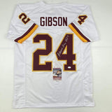 Autographed/Signed Antonio Gibson Washington White Football Jersey JSA COA