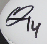 George Pickens Autographed White Pittsburgh Steelers Logo Football JSA 183124