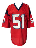 Will Anderson Signed Custom Red Pro-Style Football Jersey PSA ITP