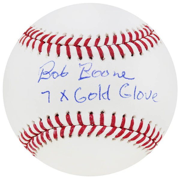 Bob Boone Signed Rawlings Official MLB Baseball w/7x Gold Glove - (SCHWARTZ COA)