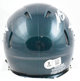 AJ Brown Autographed Philadelphia Eagles Speed Mini Helmet-Beckett W Holo *White