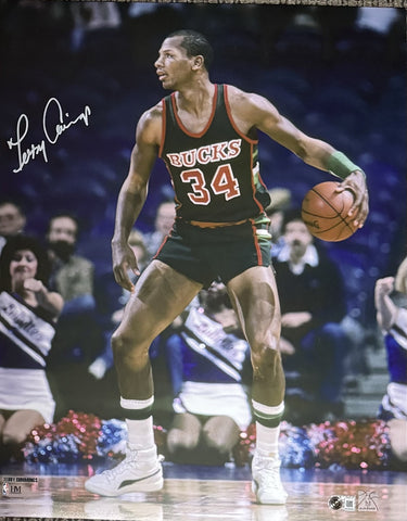 TERRY CUMMINGS Signed 16x20 Photo #2 AUTO - Milwaukee Bucks - BAS