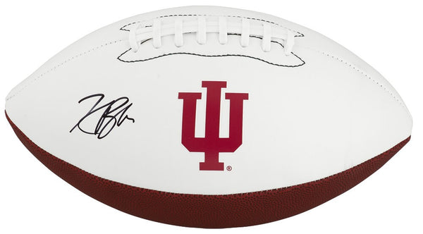 Kaelon Black Signed Indiana Hoosiers Logo Brands White Logo Football - (SS COA)